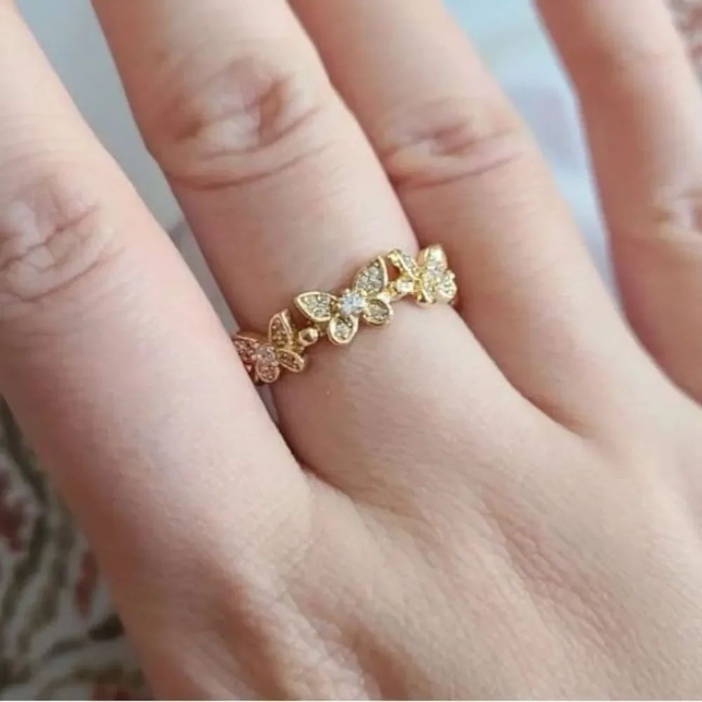 3for$20 Butterfly Decor Cuff Ring one size